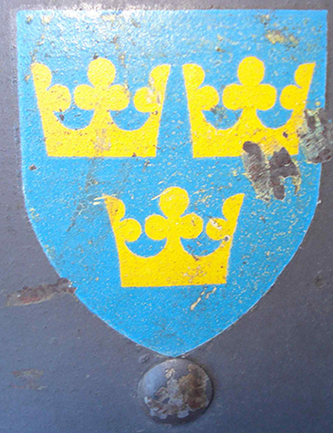 Insigne peint durant la p&eacute;riode 1940/41.