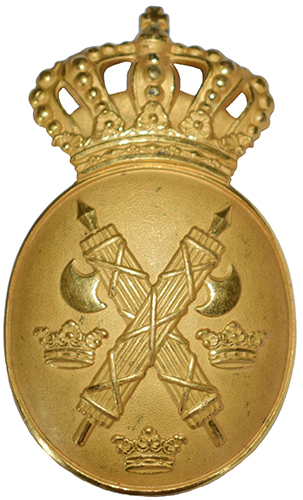 Insigne en laiton pour la police.