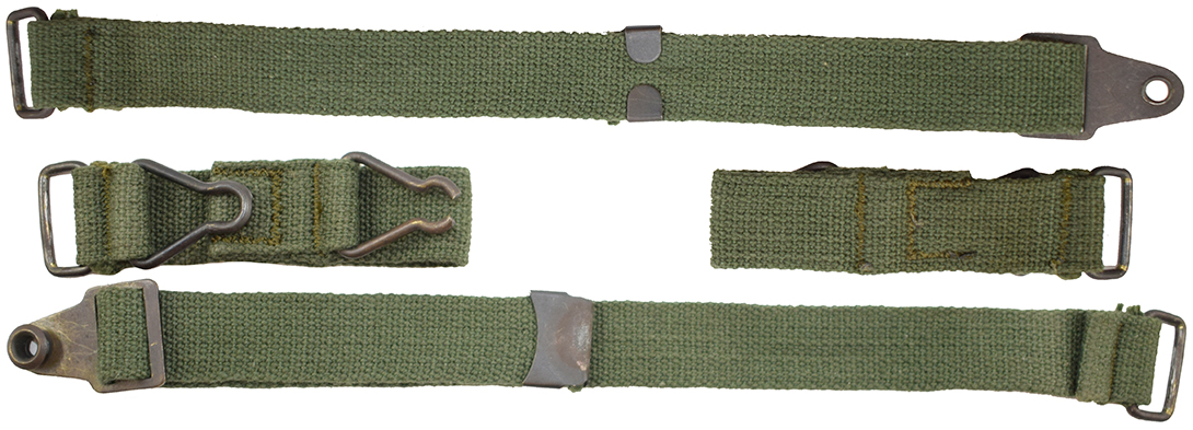 Jugulaire, vue à plat (recto/verso).