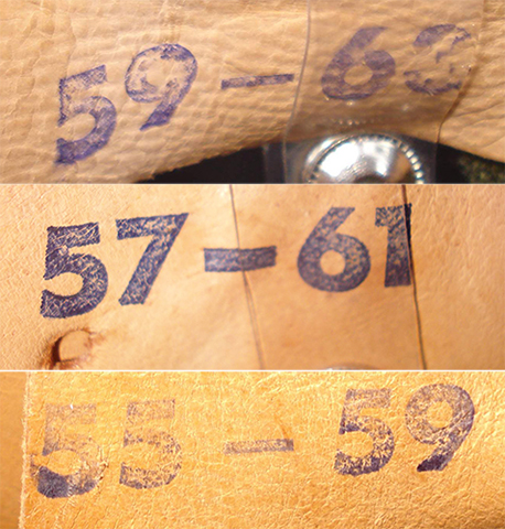 Diff&eacute;rents marquages taille.