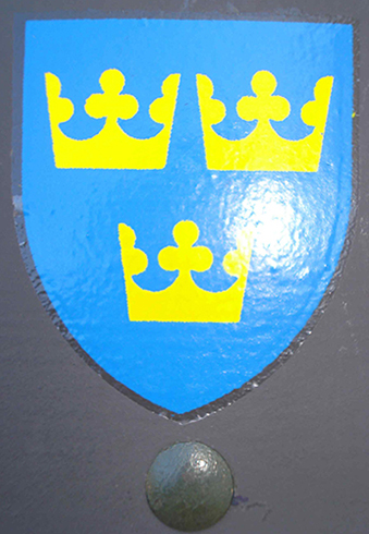 Nationalitetsbeteckning m/42 för hjälm. Nationalitetsbeteckning m/42 för hjälm.