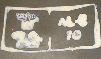 Taille 72, daté 1970. Taille 72, daté 1970.