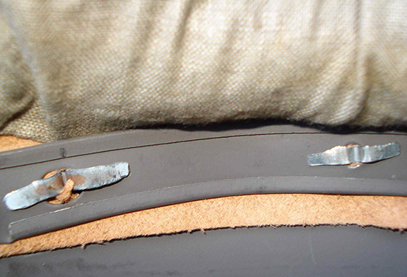 Rivet fendu en aluminium.