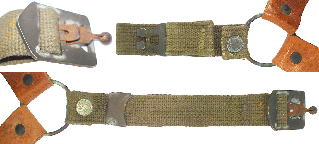 Jugulaire avec système de fermeture repris du casque US M-1. Jugulaire avec système de fermeture repris du casque US M-1.