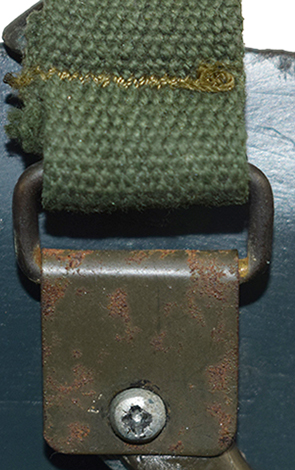 Pontet monté avec la vis en aluminium.