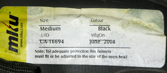 Etiquette modèle noir.