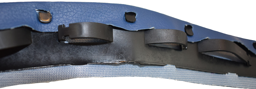 Système de maintien du bandeau. Système de maintien du bandeau.