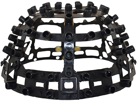 Armature en plastique, vue avant. Armature en plastique, vue avant.