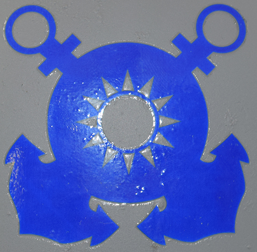 Insigne de la marine autocollant. Insigne de la marine autocollant.