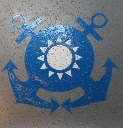 Insigne de la marine peint. Insigne de la marine peint.