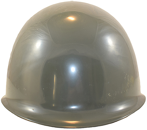 Sous-casque, vue avant. Sous-casque, vue avant.