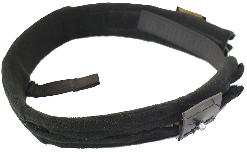 Doublure mise en place sur le cerclage et maintenue par velcro. Doublure mise en place sur le cerclage et maintenue par velcro.