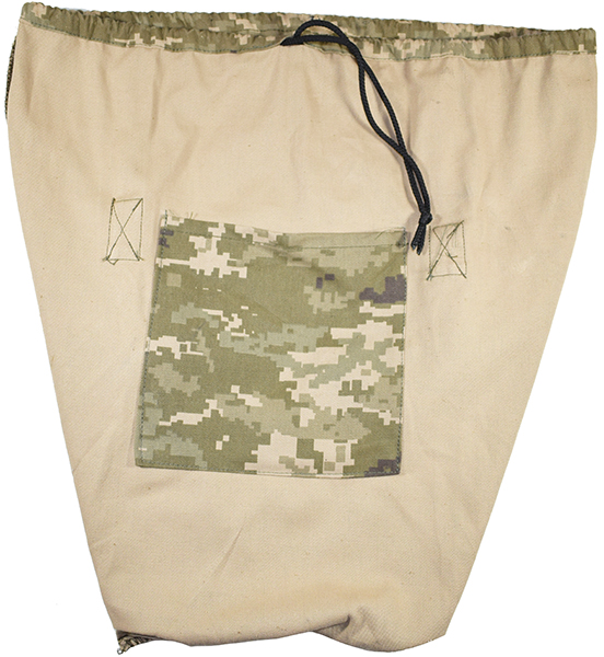 Sac de transport, envers/revers. Sac de transport, envers/revers.
