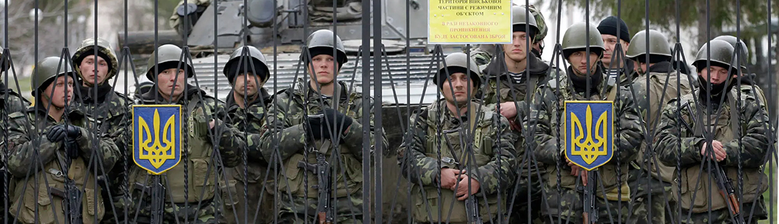 Utilisation de casques de l'&egrave;re sovi&eacute;tique au sein de l'arm&eacute;e ukrainienne ind&eacute;pendante.