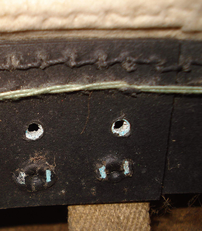 Jointure cerclage en carton compressé.