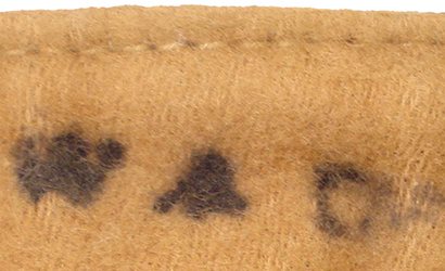 Tampon du War Department avec broad arrow. Tampon du War Department avec broad arrow.
