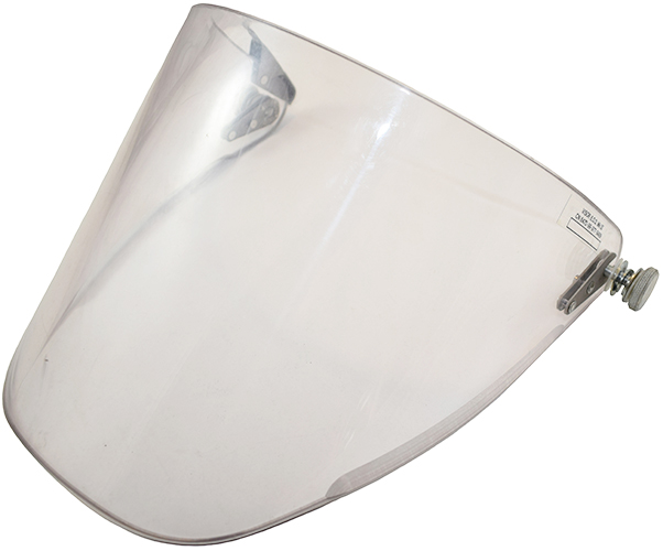 Visière, vue de biais. Visière, vue de biais.