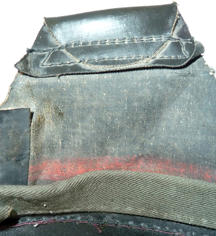 Revers patte de coiffe. Revers patte de coiffe.