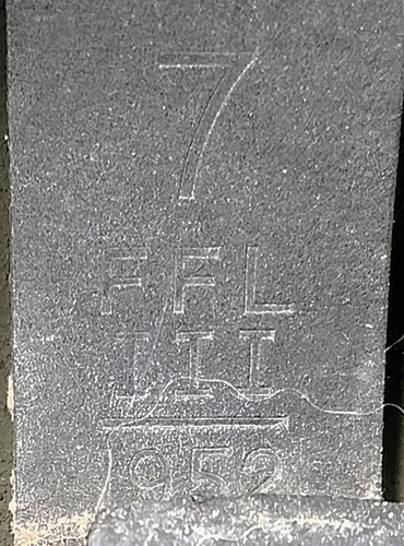 Marquage F.F.L 1952. Marquage F.F.L 1952.