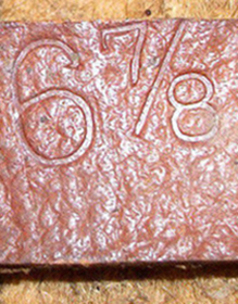 Taille estampée. Taille estampée.