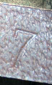 Taille estampée. Taille estampée.