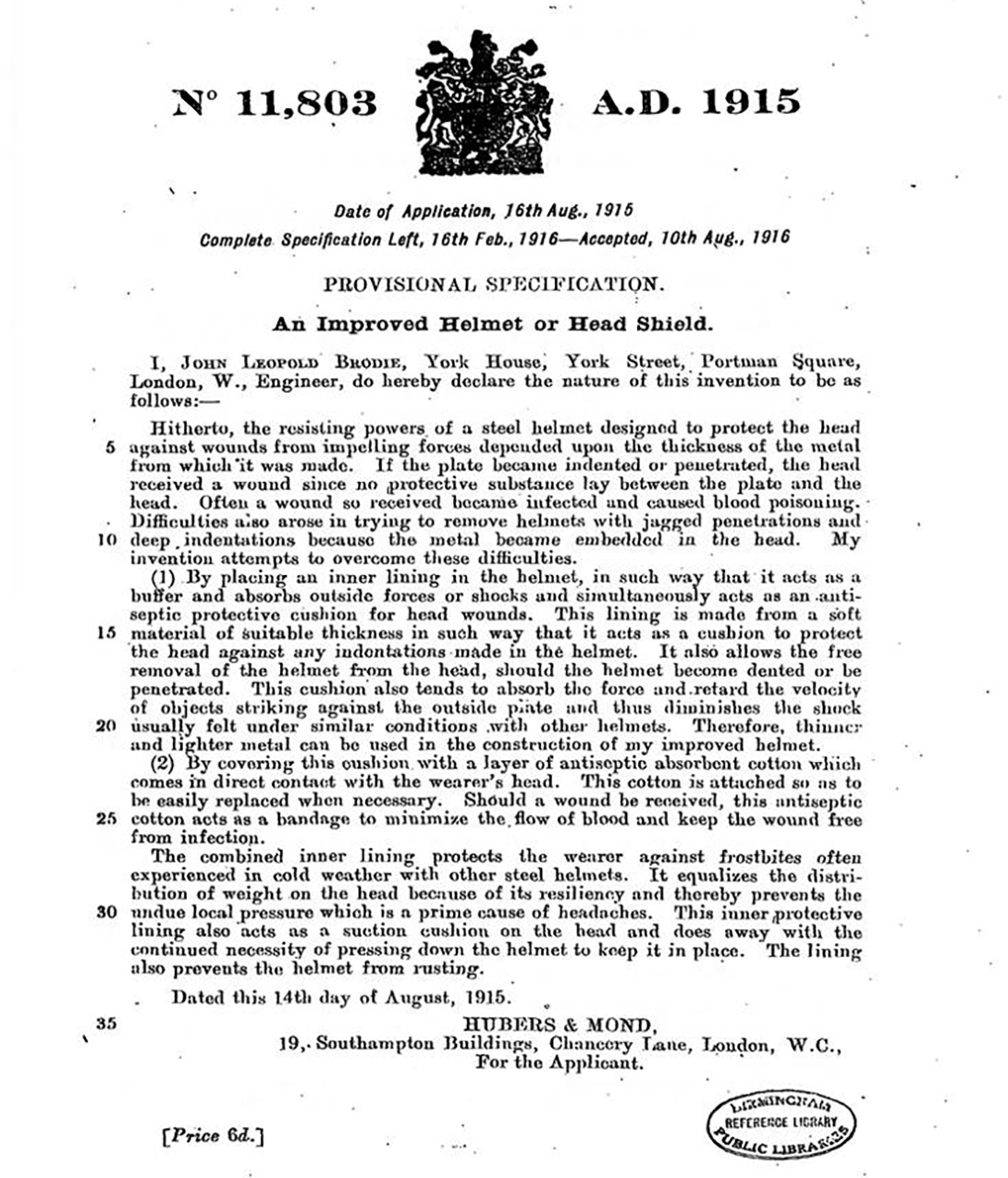 Spécifications techniques.