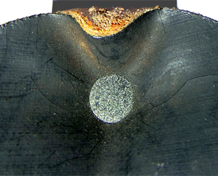 Rivet du tampon sommital. Rivet du tampon sommital.