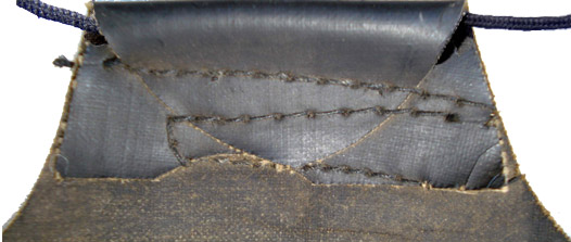 Envers d'une dent de coiffe. Envers d'une dent de coiffe