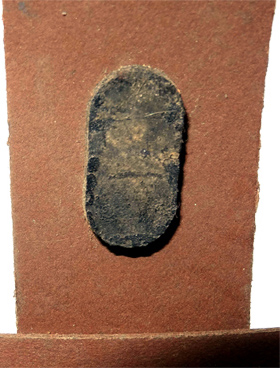 Tenon en place dans l'arceau. Tenon en place dans l'arceau.