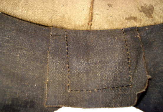 Couture et renfort arrières. Couture et renfort arrières.