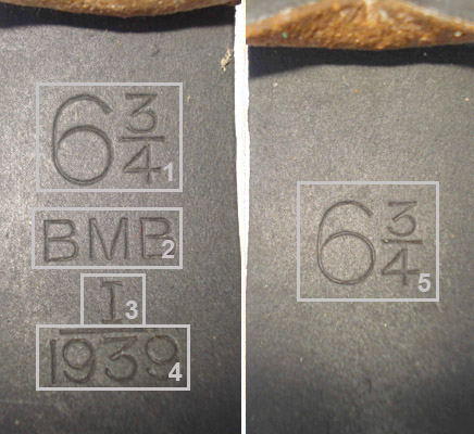 Les différents marquages d'un fabricant de coiffes. Les différents marquages d'un fabricant de coiffes.