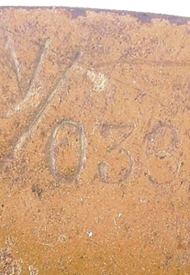 Marquage coque Mark I. Marquage coque Mark I.