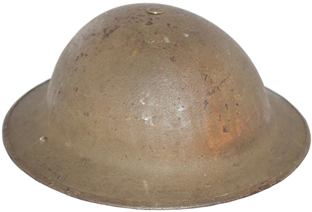 Coque Mark I avec jonc, vue de biais. Coque Mark I avec jonc, vue de biais.