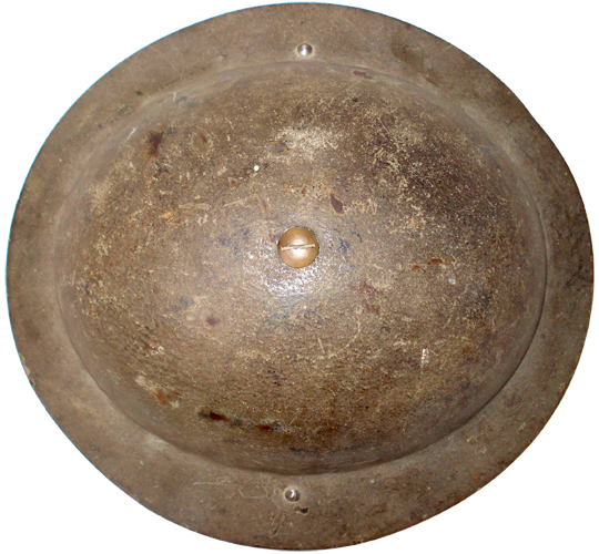 Coque Mark I sans jonc, vue de dessus. Coque Mark I sans jonc, vue de dessus.