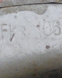Marquage coque Mark I. Marquage coque Mark I.