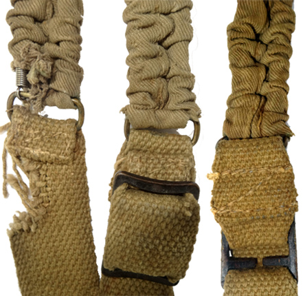 Envers coté long, coté boucle recto, coté boucle verso. Envers coté long, coté boucle recto, coté boucle verso.