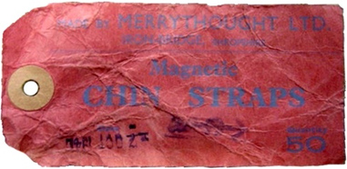 Etiquette du fabricant : Merrythought LTD. Etiquette du fabricant : Merrythought LTD.