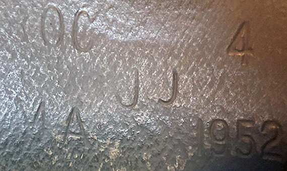 Marquage RO & Co. 1952.