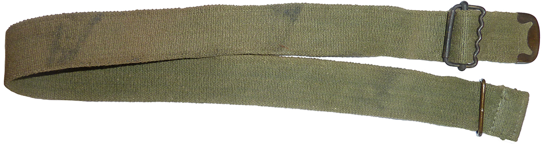 Jugulaire en toile élastique de couleur verte. Jugulaire en toile élastique de couleur verte.