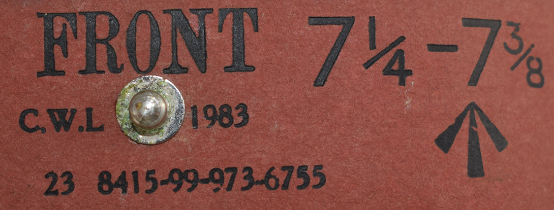 Marquage positionnement et fabricant C.W.L produit en 1983. Marquage positionnement et fabricant C.W.L produit en 1983.