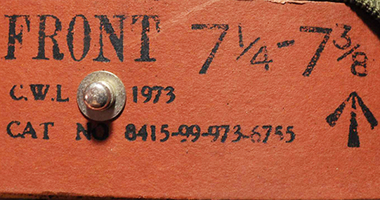 Fabrication C.W.L en 1973, taille moyenne. Fabrication C.W.L en 1973, taille moyenne.