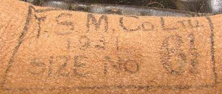 T.M.S. Co Ltd 1941 6 1/2. T.M.S. Co Ltd 1941 6 1/2.