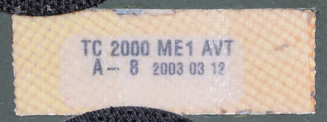 Marquage du fond de bombe, production de 2003.