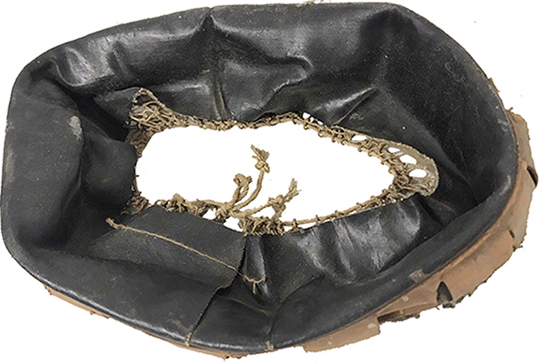 Coiffe désolidarisée, envers. Coiffe désolidarisée, envers.