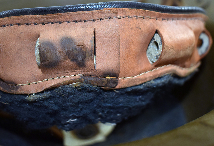 Coiffe désolidarisée, envers. Coiffe désolidarisée, envers.