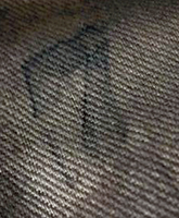 Ou au revers de la coiffe. Ou au revers de la coiffe.