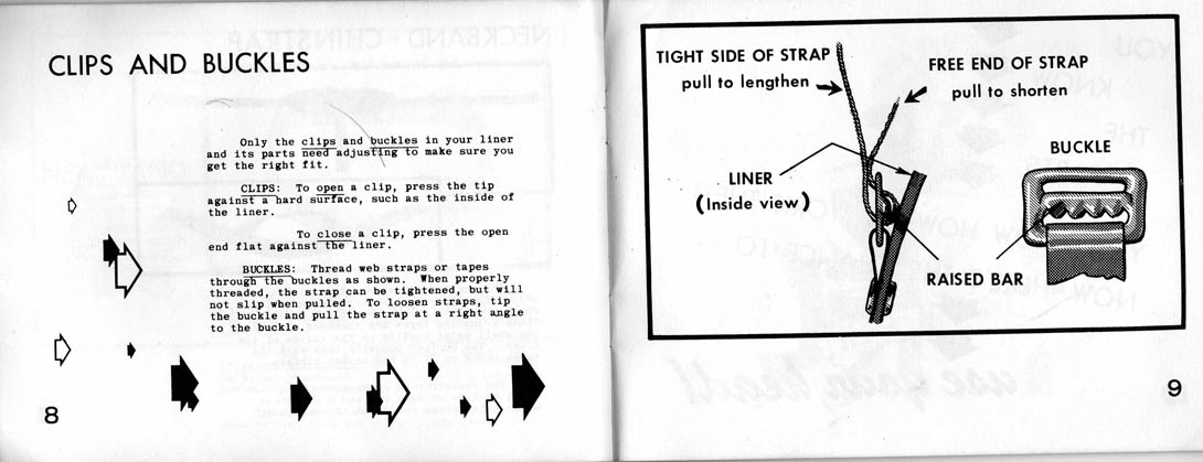 Manuel instruction du liner M1964 parachutiste.