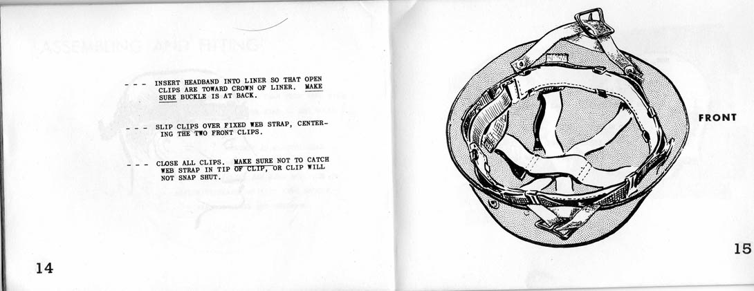 Manuel instruction du liner M1964 parachutiste.