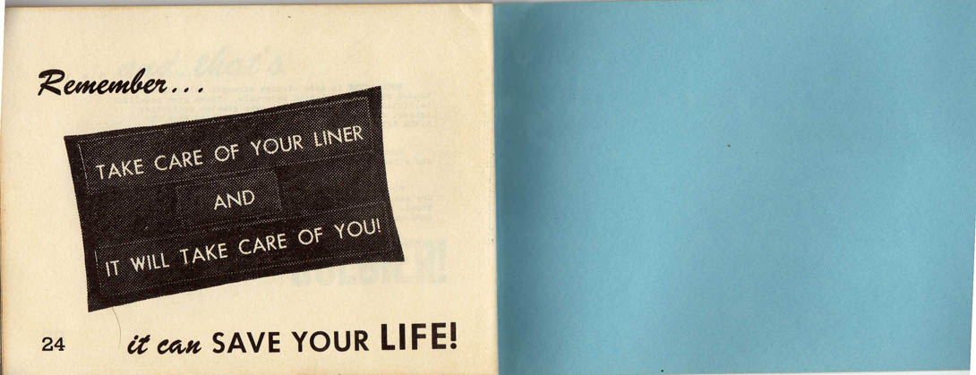 Manuel instruction du liner M1964 parachutiste.