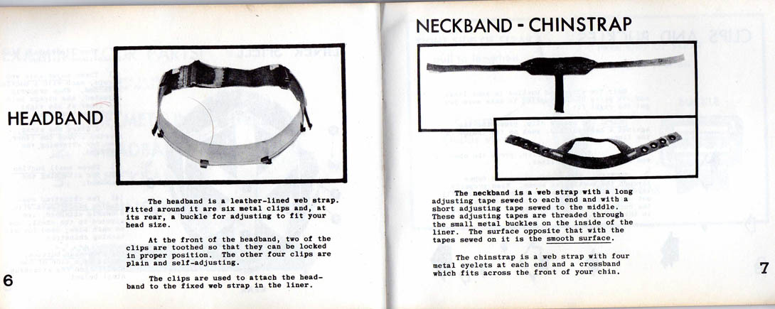 Manuel instruction du liner M1964 parachutiste.